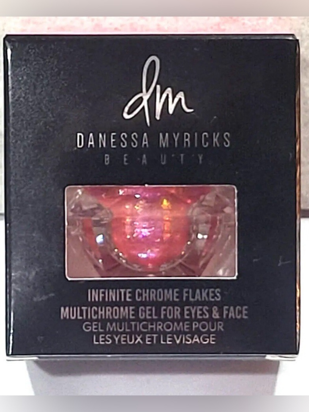 Danessa Myricks Infinite Chrome Flakes Multichrome Gel - Pink/Gold Shift